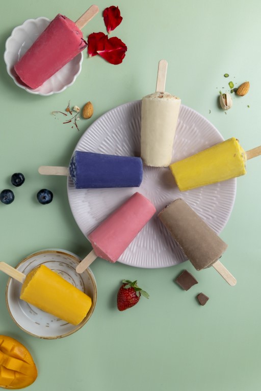 A colourful assortment of kulfi
